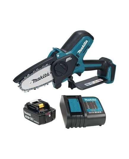 Акк. пила цепная MAKITA DUC101SF, LXT BL 18В, 320 Вт, 4"/10 см, 0.325", 1.1мм, 8 м/с, XPT, (BL1830B, DC18SD), изображение 3