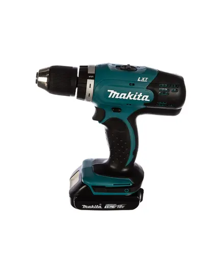 Акк. шуруповерт MAKITA DDF453SYE, 18 В, 2*1.5 Ач, 42 Нм, БЗП 13 мм, 1300 об/мин, 1.6 кг, кейс, изображение 2