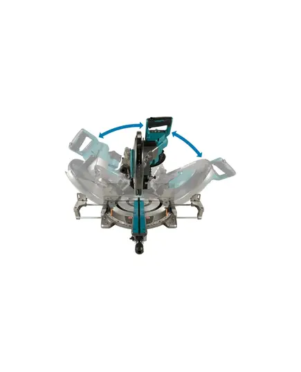 Акк. пила торцовочная MAKITA LS003GZ01, XGT 40В BL, 305х30 мм, макс рез 107х363 мм, наклон л/п-48 гр, DXT, AWS, без АКБ и З/У, изображение 3