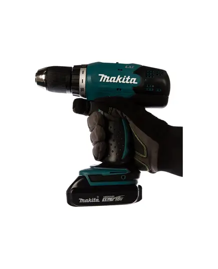 Акк. шуруповерт MAKITA DDF453SYE, 18 В, 2*1.5 Ач, 42 Нм, БЗП 13 мм, 1300 об/мин, 1.6 кг, кейс, изображение 7