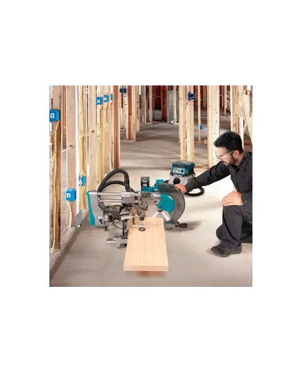 Акк. пила торцовочная MAKITA LS003GZ01, XGT 40В BL, 305х30 мм, макс рез 107х363 мм, наклон л/п-48 гр, DXT, AWS, без АКБ и З/У, изображение 6