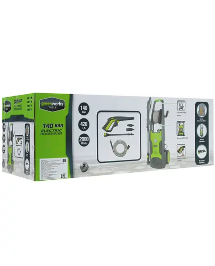 Мойка высокого давления GREENWORKS GPWG5, 140 bar, 2000 Вт., изображение 8