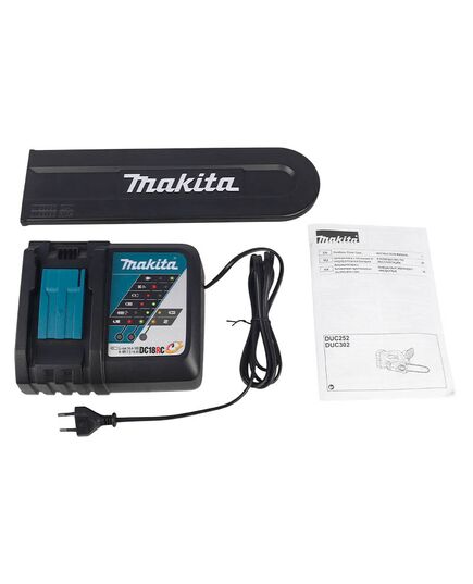 Акк. пила цепная MAKITA DUC302RF2, LXT 2х18 В, 12"/30 см, 3/8", 1.1мм, 46 зв, 20 м/с, безынструментал натяжка цепи, XPT, изображение 11