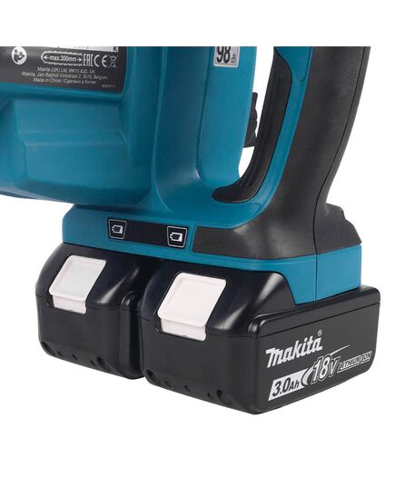 Акк. пила цепная MAKITA DUC302RF2, LXT 2х18 В, 12"/30 см, 3/8", 1.1мм, 46 зв, 20 м/с, безынструментал натяжка цепи, XPT, изображение 9