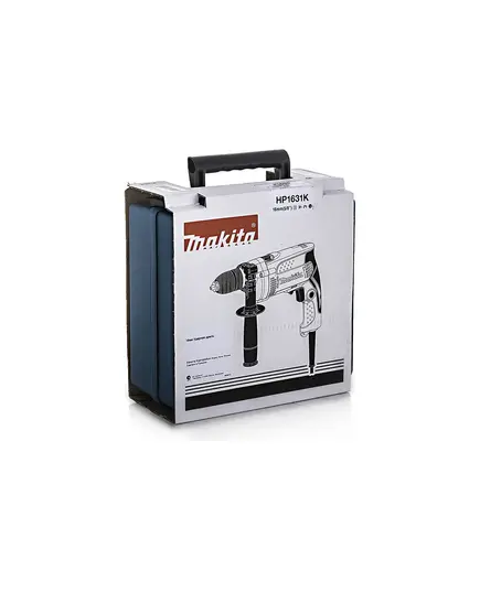 Дрель ударная MAKITA HP 1631K, 710 Вт, 0-3200 об/мин, 48000 уд/м, 1.9 кг, реверс, изображение 8