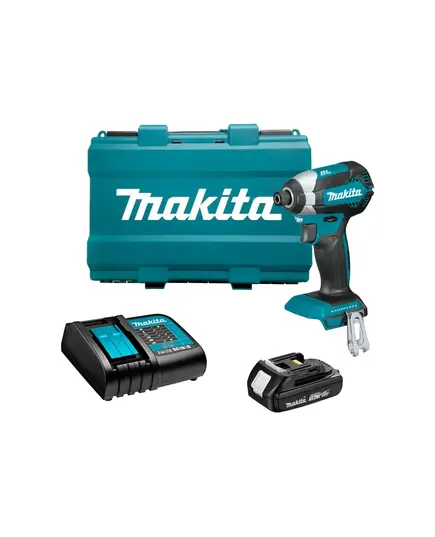 Акк. винтоверт ударный MAKITA DTD153SY, LXT 18В BL, XPT , 1/4"", 170 Нм, 1x1,5 Ач, з/у, кейс, изображение 6