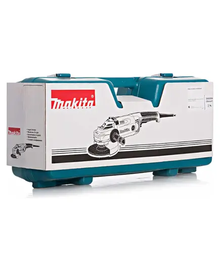 Угловая шлиф.машина MAKITA GA 9020SFK, 2.2 кВт, 230 мм, 6600 об/мин, план.пуск, кейс, изображение 6
