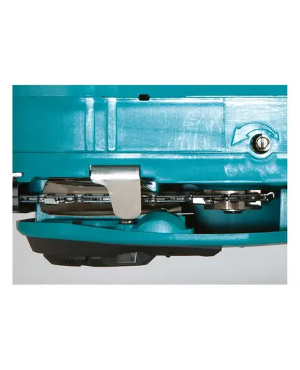 Акк. пила цепная MAKITA DUC353CT2, LXT BL 2х18В, 14"/35 см, 3/8", 1,1мм, 20м/с, XPT, 2xBL1850B, DC18SH, изображение 9