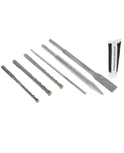 Перфоратор P.I.T. РВН28-C5, 1050 Вт, 3 реж., 3.2 Дж, SDS+, пласт.кейс, 3 бура, пика, зубило, бур 28 мм, изображение 10