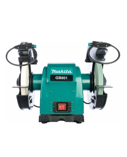 Точило MAKITA GB 801 по металлу, 550 Вт, 205x19x15.88 мм, 2850 об/мин, 20.5 кг, изображение 2