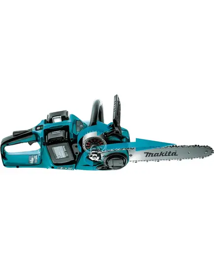 Акк. пила цепная MAKITA DUC353CT2, LXT BL 2х18В, 14"/35 см, 3/8", 1,1мм, 20м/с, XPT, 2xBL1850B, DC18SH, изображение 6