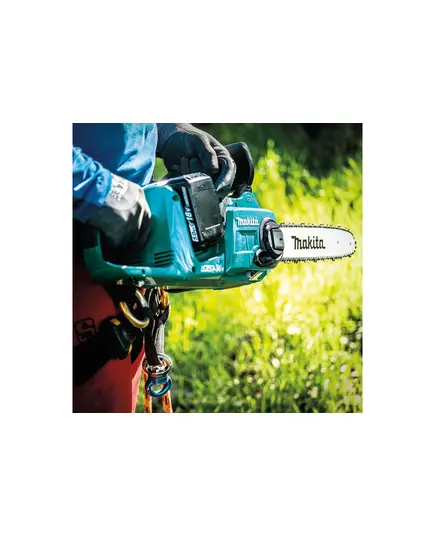 Акк. пила цепная MAKITA DUC353CT2, LXT BL 2х18В, 14"/35 см, 3/8", 1,1мм, 20м/с, XPT, 2xBL1850B, DC18SH, изображение 16