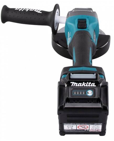 Акк. угловая шлиф. машина MAKITA GA005GU201, XGT BL 40В, 125 мм, 8500 об/м, 2x4.0Ач. BL4040F, DC40RA, Makpac4, изображение 4