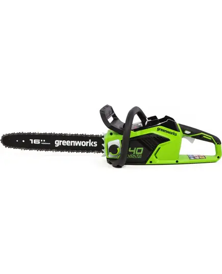 Акк. пила цепная GREENWORKS GD40CS18, 40V, 40 см, бесщеточная, 1.8 кВт, АКБ 4 Ач, ЗУ, изображение 2