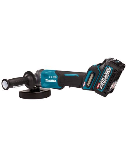 Акк. угловая шлиф. машина MAKITA GA013GU201, ADT, XGT BL 40В, 125 мм, 8500 об/м, 2x4.0Ач BL4040F, DC40RA, Makpac4, изображение 2