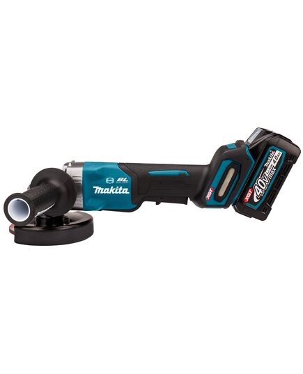 Акк. угловая шлиф. машина MAKITA GA013GU201, ADT, XGT BL 40В, 125 мм, 8500 об/м, 2x4.0Ач BL4040F, DC40RA, Makpac4, изображение 3