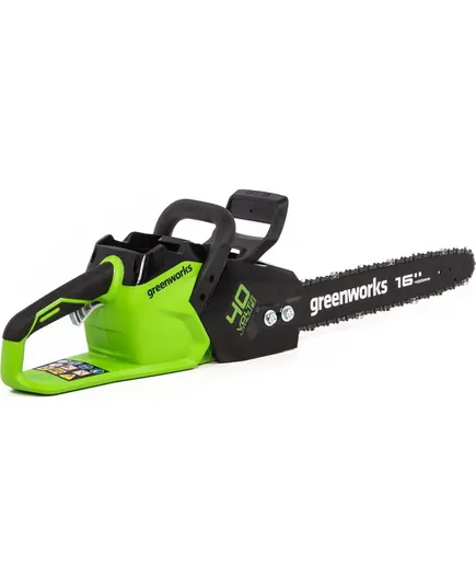 Акк. пила цепная GREENWORKS GD40CS18, 40V, 40 см, бесщеточная, 1.8 кВт, АКБ 4 Ач, ЗУ, изображение 7