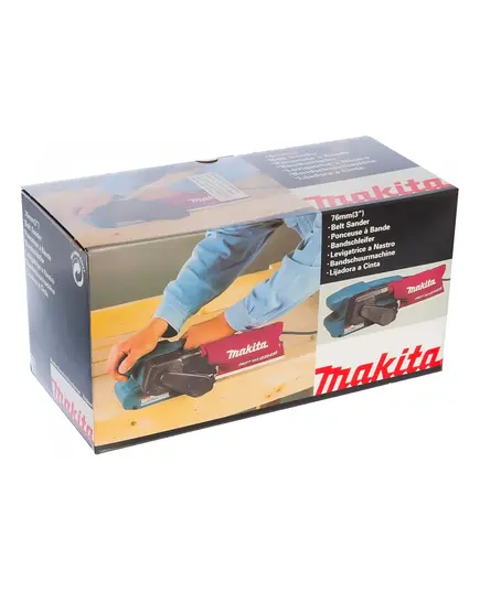 Ленточная шлиф.машина MAKITA 9911, 650 Вт, 76х457 мм, 75-270 м/мин, 2.6 кг, изображение 10