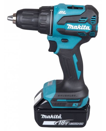 Акк. шуруповерт MAKITA DDF490SFJ, LXT, 18В BL, XPT, 13 мм, 50/27 Нм, 2х3,0 Ач, ЗУ, Makpac2, изображение 2