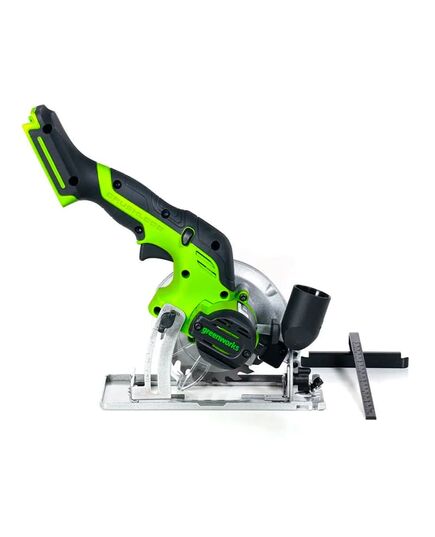 Акк. мини-пила дисковая GREENWORKS G24MCS, 24V, бесщеточная, 6500 об/мин, диск 120/9.5 мм, пропил 39 мм, без АКБ и ЗУ (1501207), изображение 5
