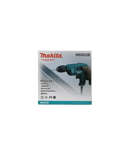 Дрель MAKITA M6002B, 450 Вт, БЗП, 0-3000 об/мин, 1скорость, 10 мм, изображение 6