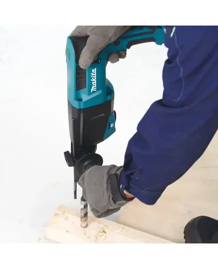 Перфоратор MAKITA HR2670FT, 800 Вт, 26 мм, 3 реж, 3.0 Дж, 0-4500 уд/м, 3.1 кг, кейс, б/зажимной патрон, изображение 15