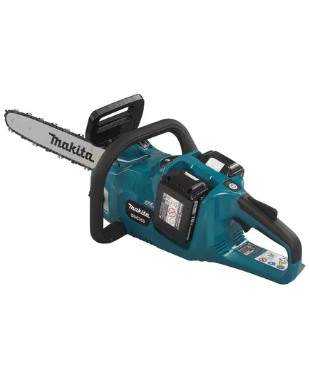Акк. пила цепная MAKITA DUC353RF2, LXT BL 2х18 В, 14"/35 см, 3/8", 1.1 мм, 20 м/с, XPT,  2xBL1830B, З/У DC18RC, изображение 2