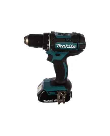 Акк. шуруповерт MAKITA DDF482SYE, 18 В, 2x1.5 Ач, Li-ion, БЗП-13 мм, 0-600\1900 об\м, 62\36 Нм, 1.5 кг, чем., XPT, изображение 2