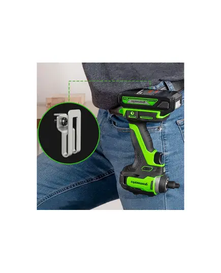 Акк. гайковерт ударный GREENWORKS G24IW200, 24 В 200 Нм, бесщеточный, 3/8", без АКБ и ЗУ, изображение 7