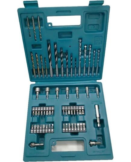 Набор насадок MAKITA "Basic", 60 шт., Сверло по металлу HSS-TIN, 7 шт. Сверла по кирпичу и камню, 5 шт. Сверло спиральное по дереву, 6 шт. Биты 25 мм, изображение 2