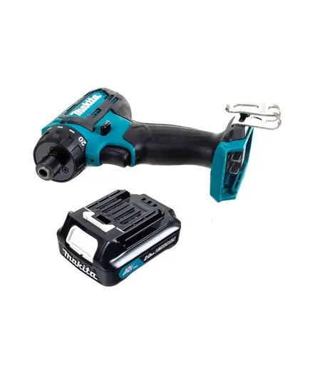 Акк. дрель-шуруповёрт MAKITA DF033DWAE, CXT 12В max, 1/4", 30/14 Нм, 2х2.0 Ач, з/у, изображение 5