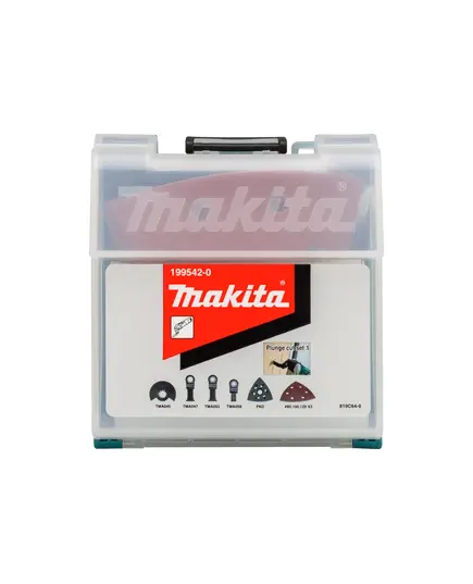 Набор MAKITA насадок для мультитула 14 шт. (TMA045, 47, 53, 58, B-65115, шлиф бумага 9 шт.), изображение 6