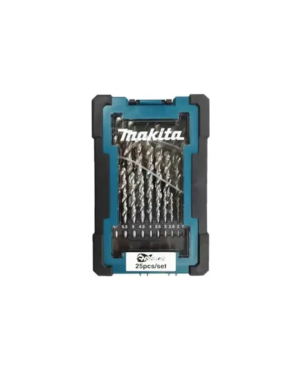 Набор сверл по металлу MAKITA HSS-GS 25 шт. (1-13 мм, шаг 0.5 мм) (D-78368), изображение 3