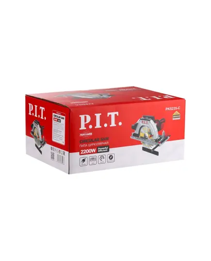 Пила дисковая P.I.T. PKS235-C, 2.2 кВт, 4500 об/мин, диск 235х30 мм, пропил 53/78 мм, 45°, изображение 5