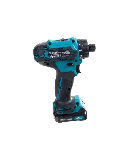 Акк. дрель-шуруповёрт MAKITA DF033DWAE, CXT 12В max, 1/4", 30/14 Нм, 2х2.0 Ач, з/у, изображение 4