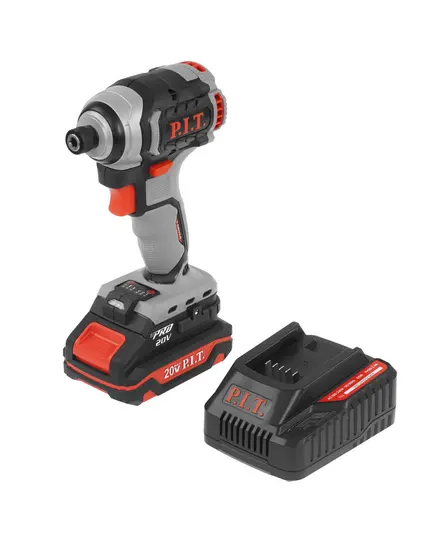 Акк. винтоверт ударный P.I.T. PSD20H-170A/1, 1*2 Ач, 20 В, 300 Нм, квадрат 1/4", кейс, изображение 6