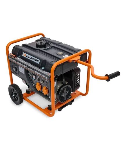 Электростанция бенз. VILLARTEC GG3400W, номинал 2.6 кВт, максимал 3,0 кВт, 12В, две евророзетки 16 A, изображение 8