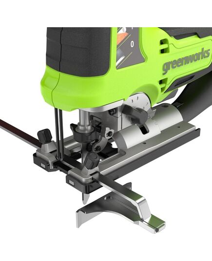 Акк. лобзик GREENWORKS GD24JS120, б/щет, 120 мм, 0-3500 об/мин, 4-ст. маятник, LED, 1х2 Ач, ЗУ, кор. (3601407CUA), изображение 5