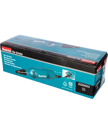 Прямая шлиф.машина MAKITA GD 0603, 240 Вт, 28000 об\м, цанга 6 мм, 1.4 кг, изображение 6