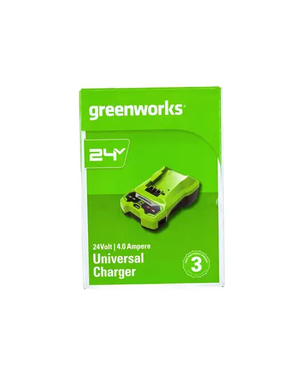 Зарядное устройство GREENWORKS G24C4, 24В, 4А, быстрое (2946407gw), изображение 6
