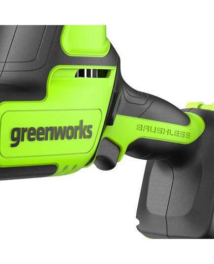 Акк. пила сабельная GREENWORKS GPT-CRS-25, б/щет, 0-3000 об/мин, рез 80 мм, LED, 1х4 Ач, ЗУ, кор. (1200507CUB), изображение 7