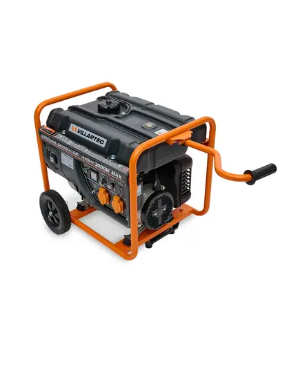 Электростанция бенз. VILLARTEC GG3400WС, медь, номинал 2.6 кВт, максимал 3,0 кВт, 12В, две евророзетки 16 A, изображение 4
