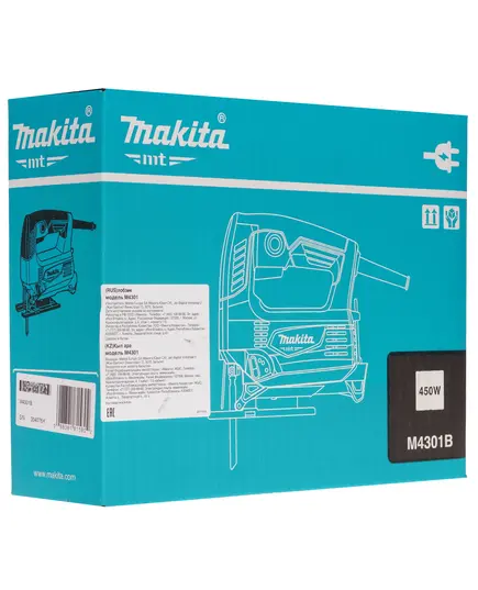 Лобзик MAKITA M4301B, 450 Вт, 0-3100 об/мин, дерево 65 мм, ход 18 мм, маятниковый ход, изображение 8