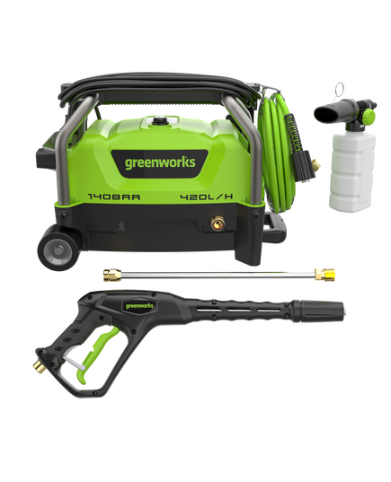 Мойка высокого давления GREENWORKS PW3140A1, 1900Вт, 140 бар, 420 л/ч, изображение 6