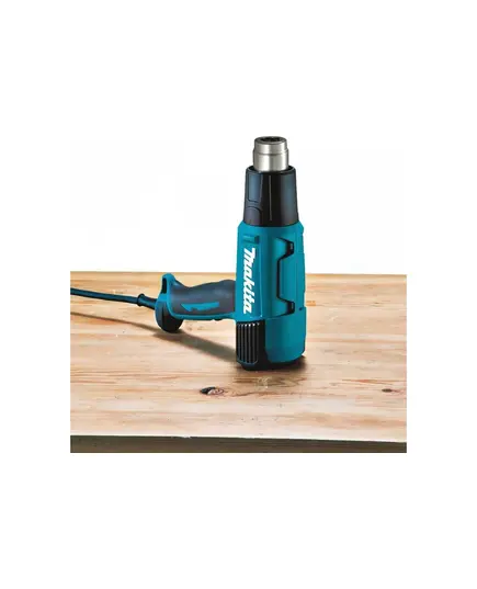 Термопистолет MAKITA HG6530VK, 2000 Вт, 280-550 л\м, 50\650 грС, чем., 4 насадки, 0.6 кг, изображение 5