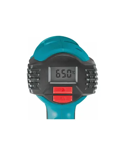 Термопистолет MAKITA HG6530VK, 2000 Вт, 280-550 л\м, 50\650 грС, чем., 4 насадки, 0.6 кг, изображение 2