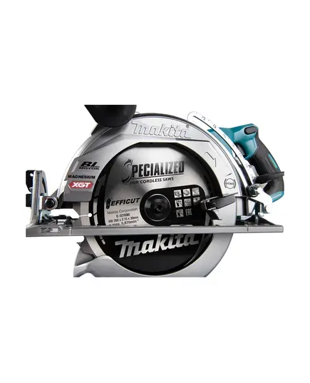 Акк. пила дисковая MAKITA RS002GZ, XGT BL 40В, 260 мм, 0-56 гр., 30 мм, макс рез 95 мм, эл. тормоз, плавный пуск, XPT, AWS, без АКБ и ЗУ, изображение 4
