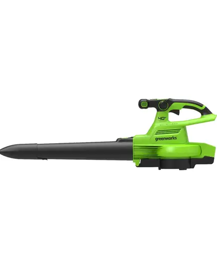 Акк. воздуходувное всасывающее устройство GREENWORKS GD40BVII, 40 В, бесщеточный, 370 км/ч, АКБ 4 Ач, ЗУ (2406907UB), изображение 2