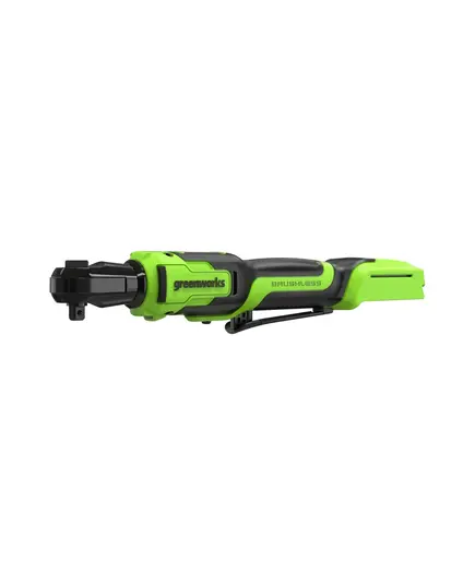 Акк. гайковёрт-трещотка GREENWORKS GD24RW, 24В, 1/2", 80Нм, 70мм, 0-250об/мин, бесщеточная, LED-подсветка, сумка (3804007) без АКБ и ЗУ, изображение 2