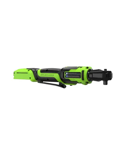 Акк. гайковёрт-трещотка GREENWORKS GD24RW, 24В, 1/2", 80Нм, 70мм, 0-250об/мин, бесщеточная, LED-подсветка, сумка (3804007) без АКБ и ЗУ, изображение 4